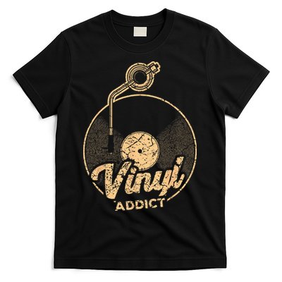 Vinyl Turntable Music Retro LP Record Player DJ T-Shirt