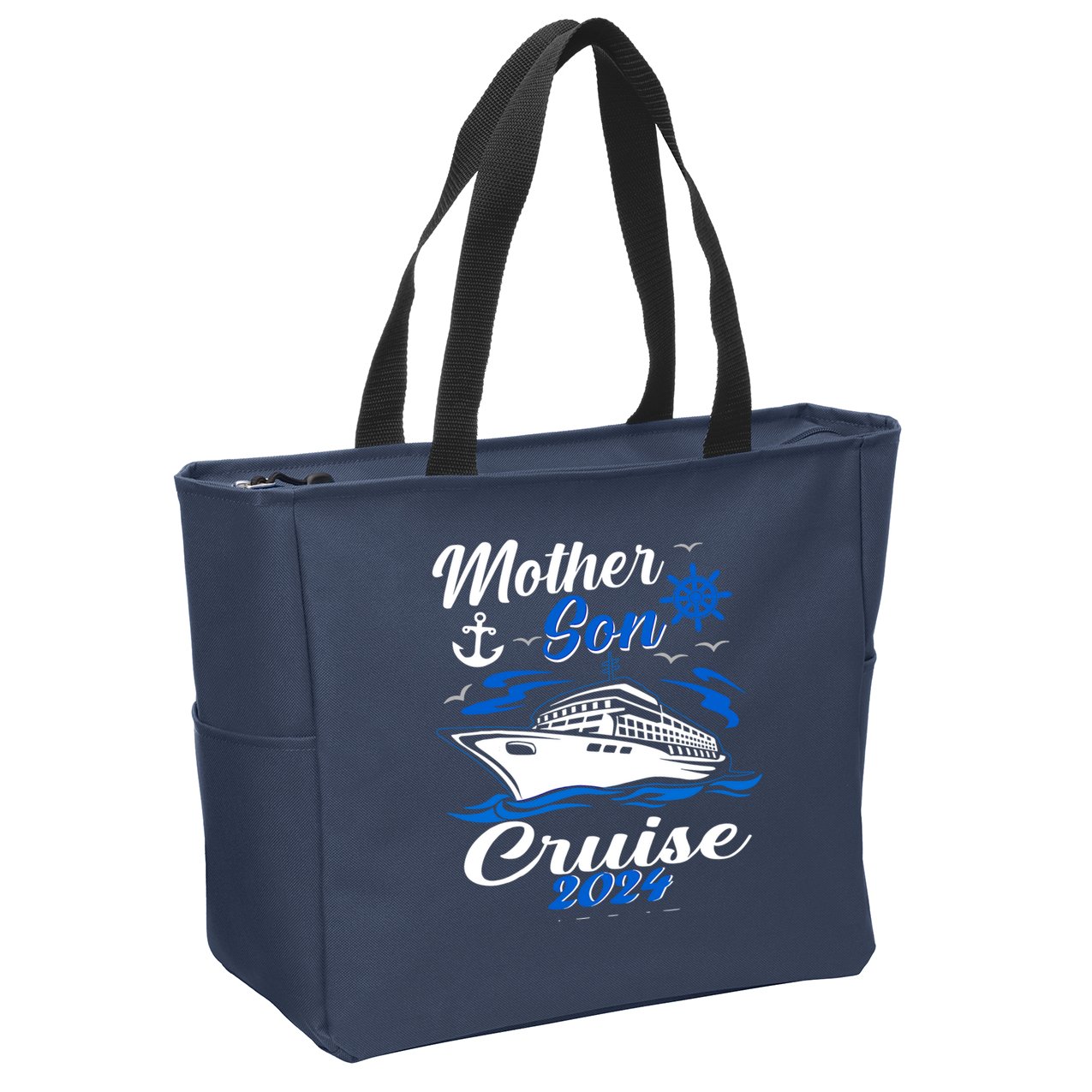 Vacation Trip Matching Zip Tote Bag