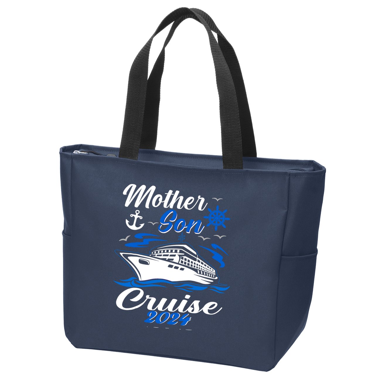Vacation Trip Matching Zip Tote Bag