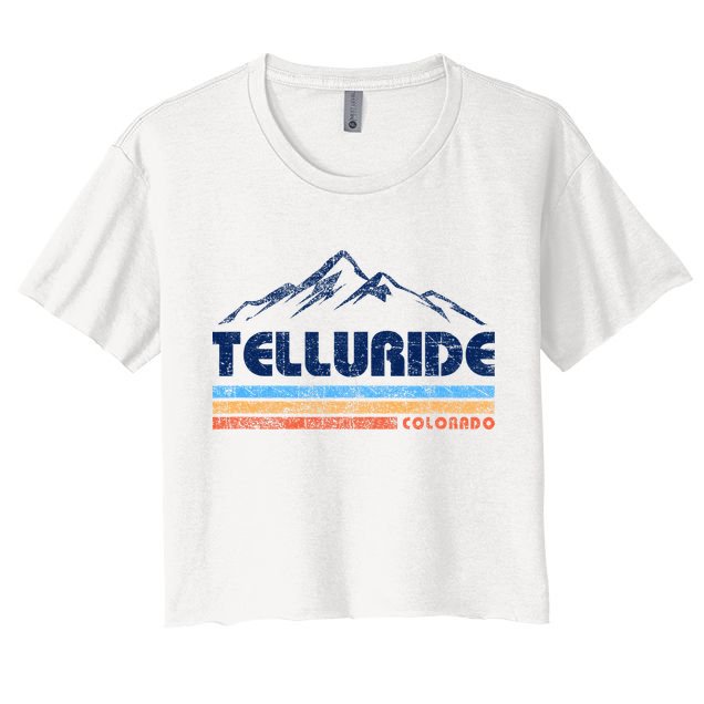 Vintage Telluride Mountain Crop Top