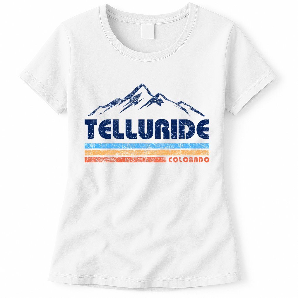 Vintage Telluride Mountain Womens T-Shirt