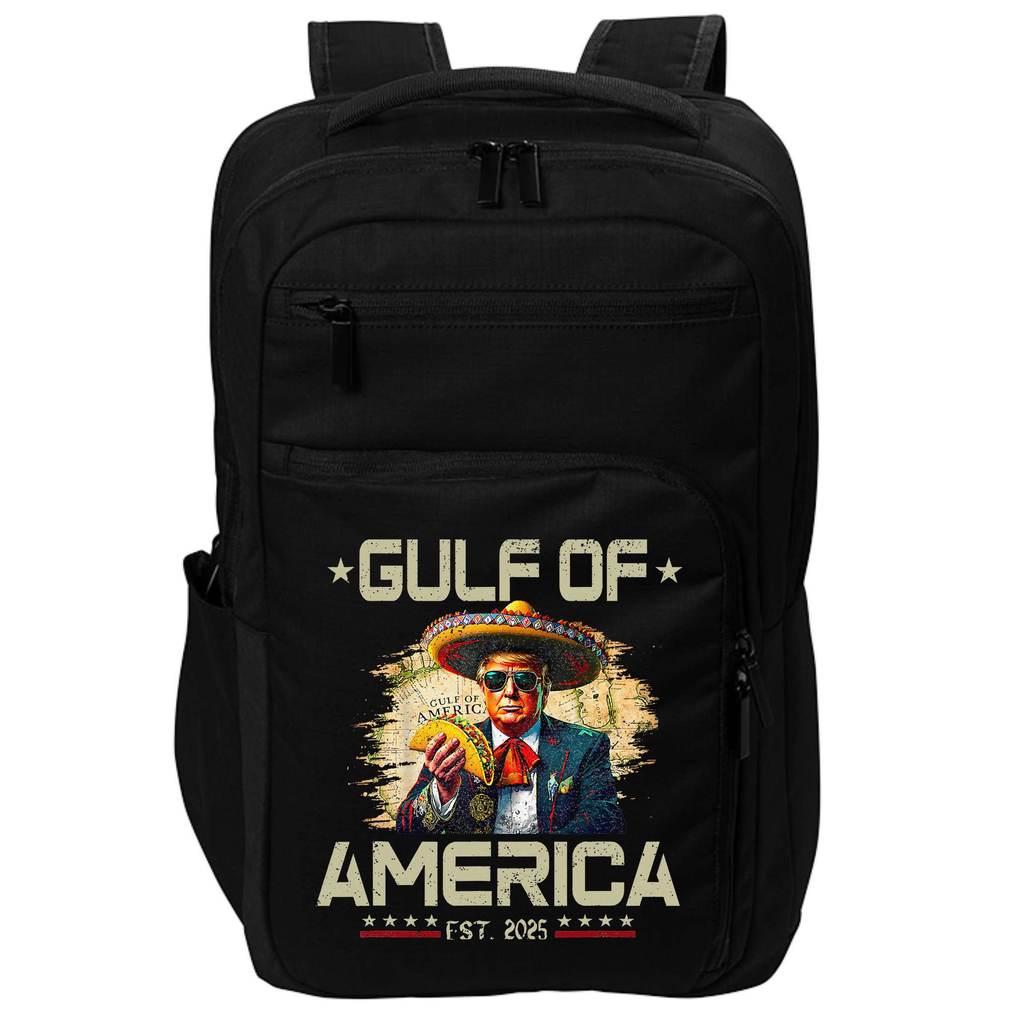 Vintage Trump Mexican Make Cinco De Mayo Great Again Impact Tech Backpack