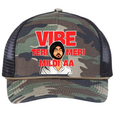 Vibe Teri Meri Mildi Aa Retro Rope Trucker Hat Cap