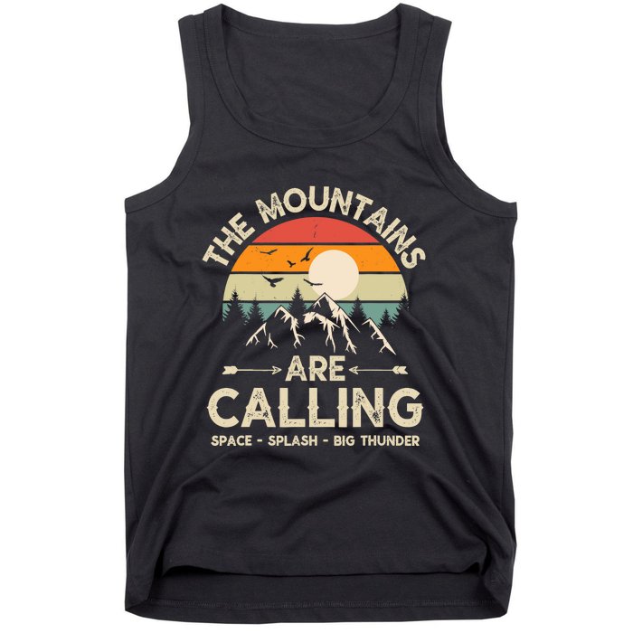 Vintage The Mountains Are Calling Space Splash Big Thunder Tank Top