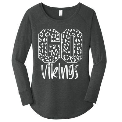 Vikings Team Mascot School Spirit Game Night Women's Perfect Tri Tunic Long Sleeve Shirt