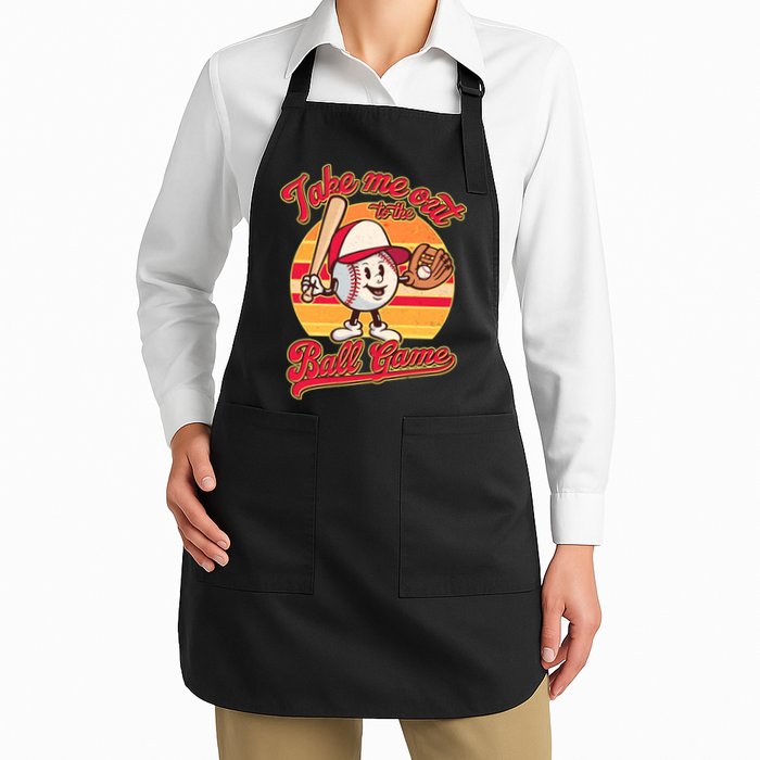 Vintage Take Me Out To The Ball Game Mascot Apron
