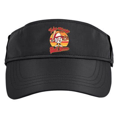 Vintage Take Me Out To The Ball Game Mascot Adult Drive Performance Visor