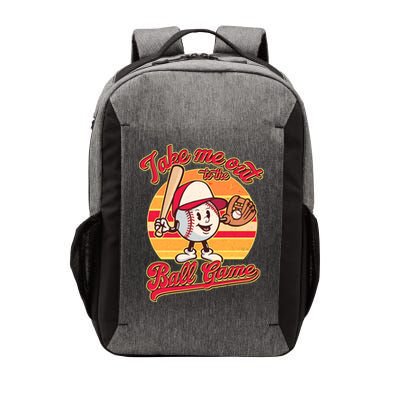 Vintage Take Me Out To The Ball Game Mascot Vector Backpack