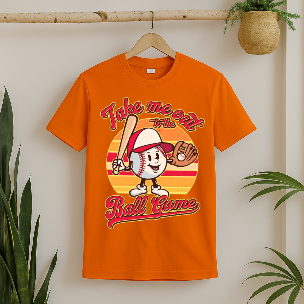Vintage Take Me Out To The Ball Game Mascot T-Shirt