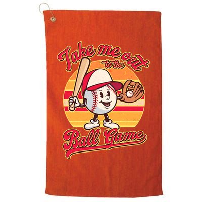 Vintage Take Me Out To The Ball Game Mascot Golf Towel