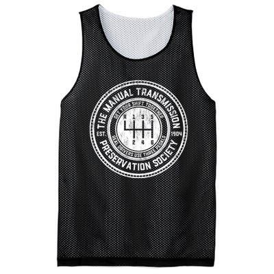 Vintage The Manual Transmission Preservation Society Mesh Reversible Basketball Jersey Tank