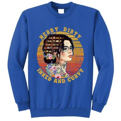 Vintage Tattoo Nerdydirtyinked And Curvy Tattooed Gift Sweatshirt