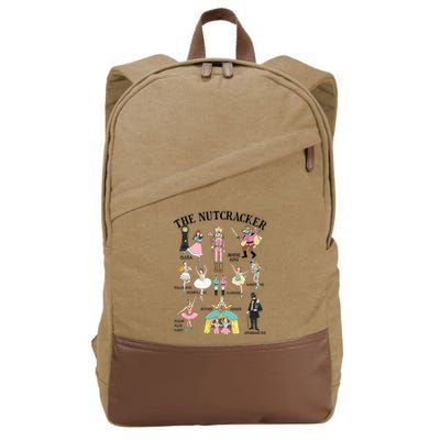 Vintage The Nutcracker Squad Pink Christmas  Cotton Canvas Backpack