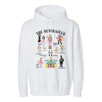 Vintage The Nutcracker Squad Pink Christmas  Garment-Dyed Fleece Hoodie