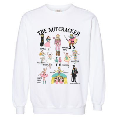 Vintage The Nutcracker Squad Pink Christmas  Garment-Dyed Sweatshirt