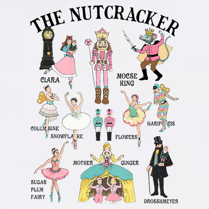 Vintage The Nutcracker Squad Pink Christmas  Apron