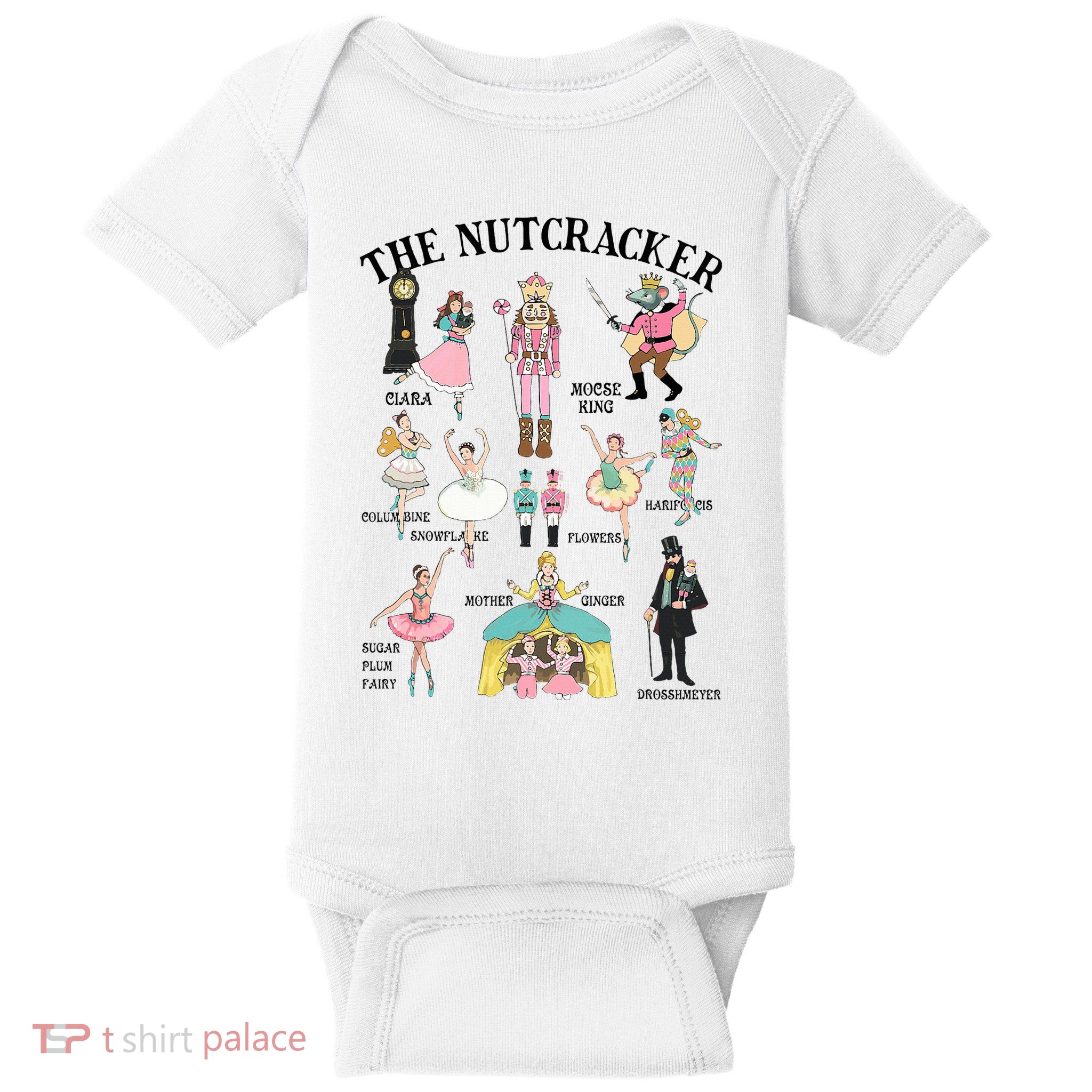 Vintage The Nutcracker Squad Pink Christmas  Baby Bodysuit