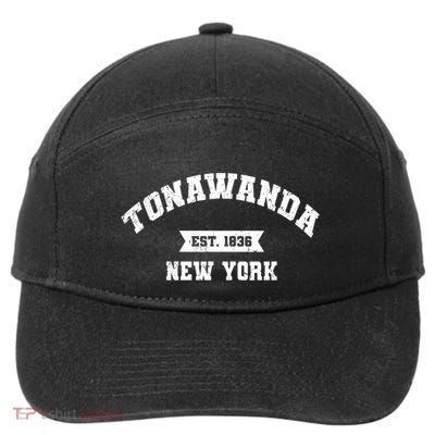 Vintage Tonawanda New York Ny Athletic Sports Style V Neck 7-Panel Snapback Hat