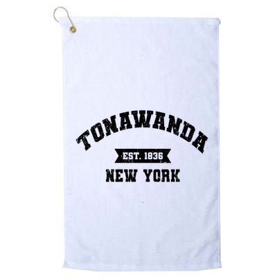 Vintage Tonawanda New York Ny Athletic Sports Style V Neck Golf Towel