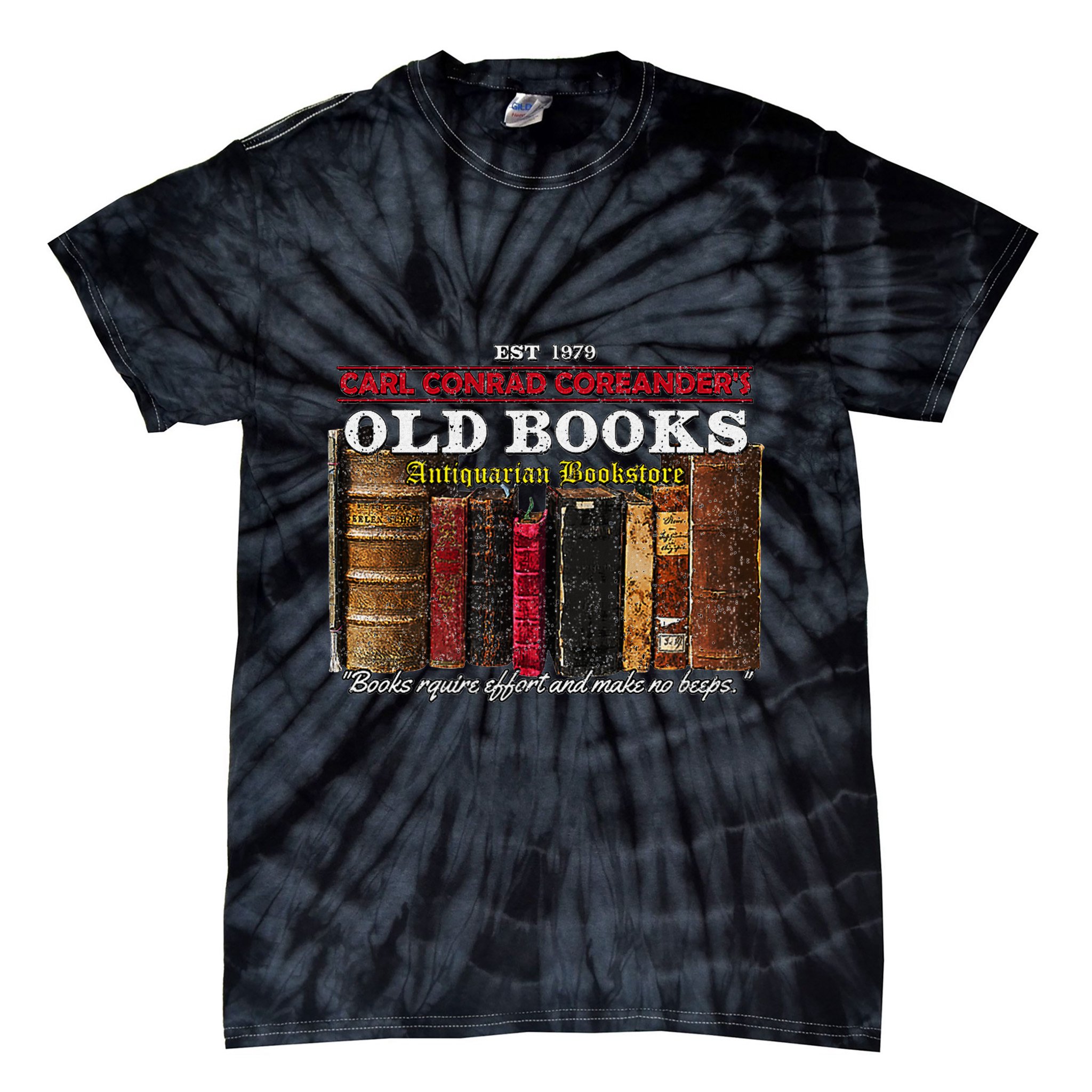 Vintage The Neverending Story Bookstore Tie-Dye T-Shirt