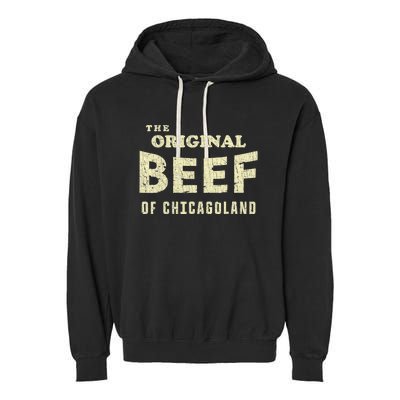 Vintage The Original Beef Of Chicagoland Garment-Dyed Fleece Hoodie