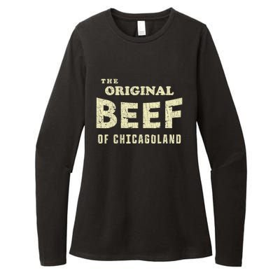 Vintage The Original Beef Of Chicagoland Womens CVC Long Sleeve Shirt