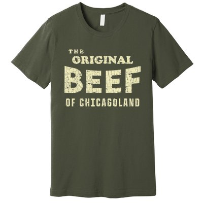 Vintage The Original Beef Of Chicagoland Premium T-Shirt