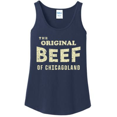 Vintage The Original Beef Of Chicagoland Ladies Essential Tank