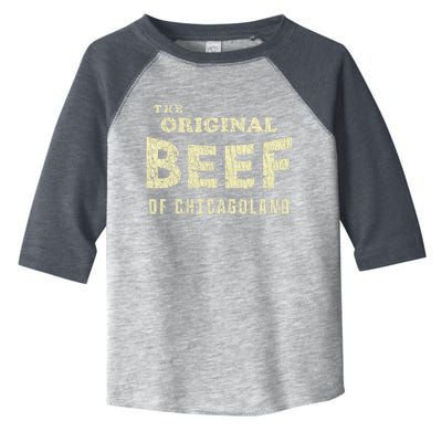 Vintage The Original Beef Of Chicagoland Toddler Fine Jersey T-Shirt