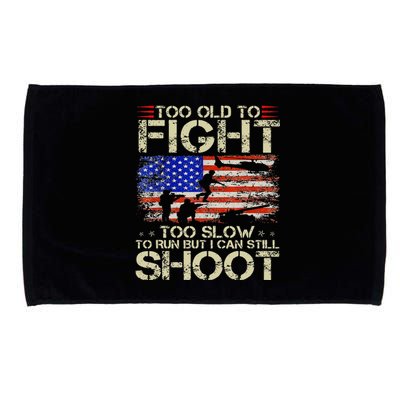 Vintage Too Old To Fight Too Slow To Run Veteran Microfiber Hand Towel