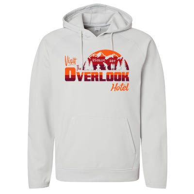 Visit The Overlook Hotel The Vacation You Deserve Performance Fleece Hoodie