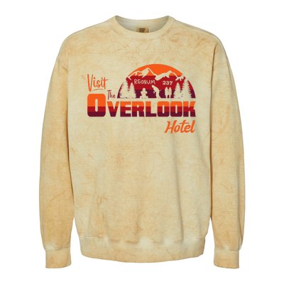 Visit The Overlook Hotel The Vacation You Deserve Colorblast Crewneck Sweatshirt