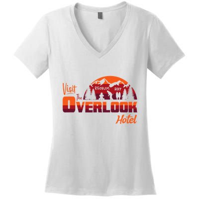 Visit The Overlook Hotel The Vacation You Deserve Women's V-Neck T-Shirt