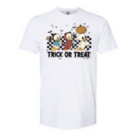 Vintage Trick Or Treat Three Ducks Halloween Funny Duck Spooky Season Softstyle CVC T-Shirt