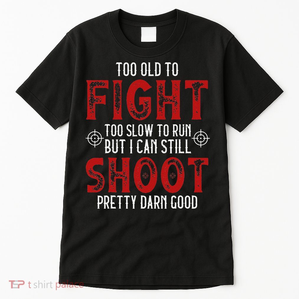 Vintage Too Old To Fight Too Slow To Run Veteran Tall T-Shirt