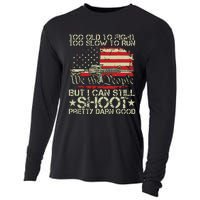 Vintage Too Old To Fight Too Slow To Run Veteran Cooling Performance Long Sleeve Crew