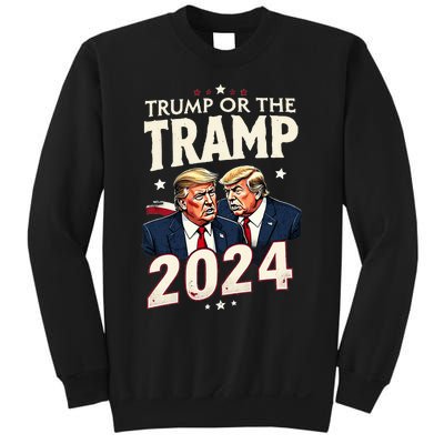 Vote Trump Or The Tramp 2024 Funny Election Vance Sweatshirt