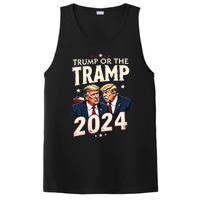 Vote Trump Or The Tramp 2024 Funny Election Vance PosiCharge Competitor Tank