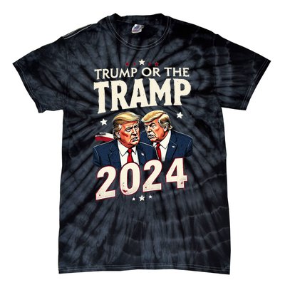 Vote Trump Or The Tramp 2024 Funny Election Vance Tie-Dye T-Shirt