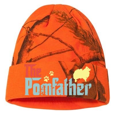 Vintage The Pomfather Happy Fathers Day Pomeranian Lover Kati Licensed 12" Camo Beanie