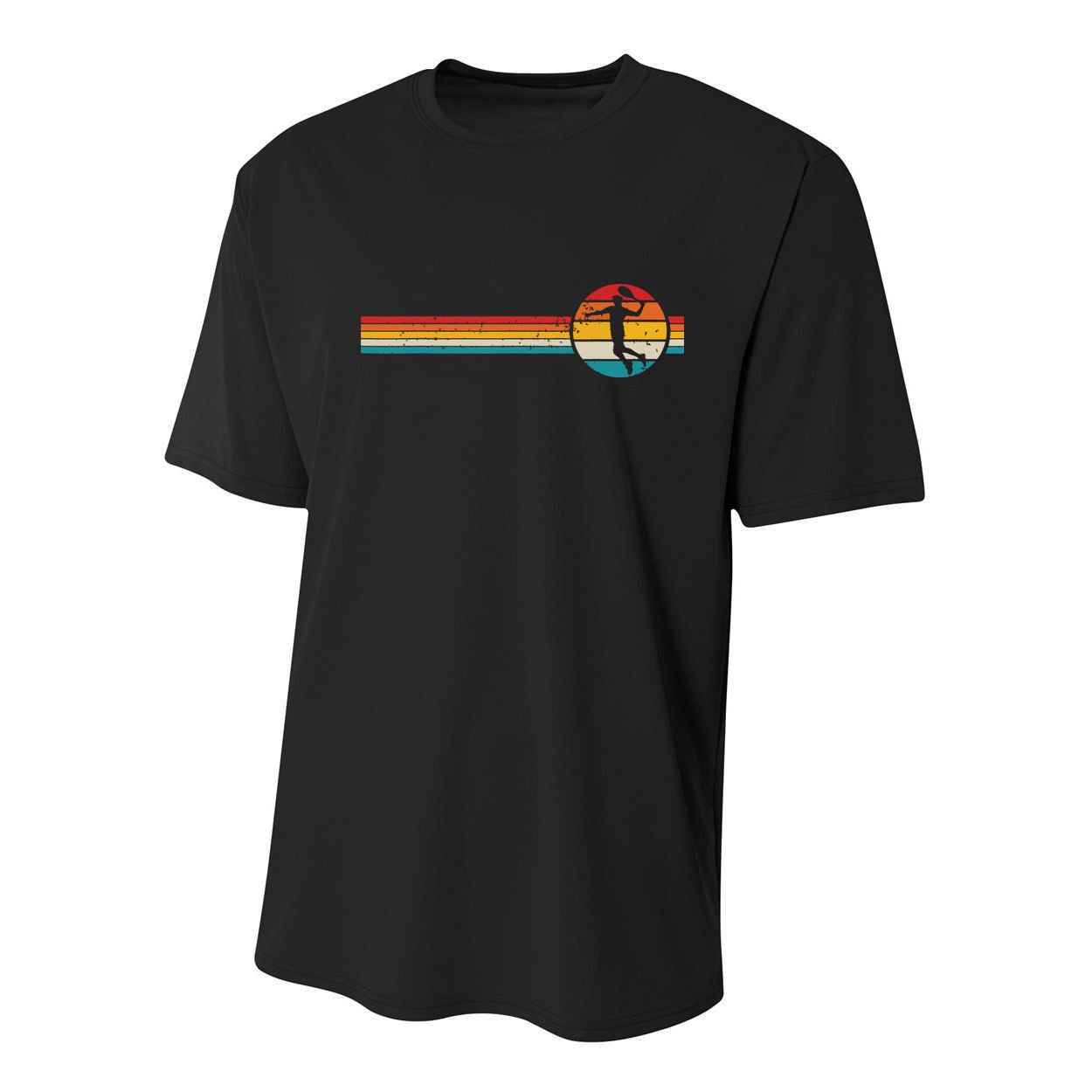Vintage Tennis Player Sports Retro Tennis Youth Performance Sprint T-Shirt