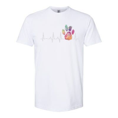 Vet Tech Paw Heartbeat Vet Tech Week Softstyle® CVC T-Shirt