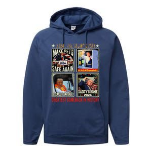 Victory Trump President 2024 Greatest Comeback Inauguration Performance Fleece Hoodie