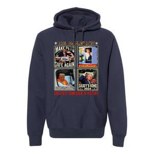 Victory Trump President 2024 Greatest Comeback Inauguration Premium Hoodie