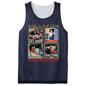 Victory Trump President 2024 Greatest Comeback Inauguration Mesh Reversible Basketball Jersey Tank