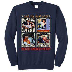 Victory Trump President 2024 Greatest Comeback Inauguration Tall Sweatshirt