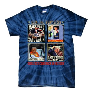 Victory Trump President 2024 Greatest Comeback Inauguration Tie-Dye T-Shirt