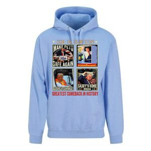 Victory Trump President 2024 Greatest Comeback Inauguration Unisex Surf Hoodie