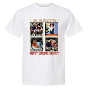 Victory Trump President 2024 Greatest Comeback Inauguration Garment-Dyed Heavyweight T-Shirt