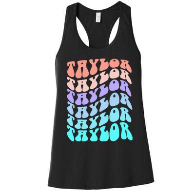 Vintage TAYLOR Personalized Bday Gift Women's Racerback Tank